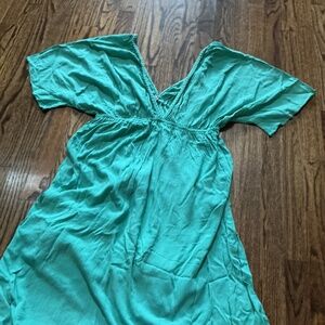 Teal women swimsuit cover up